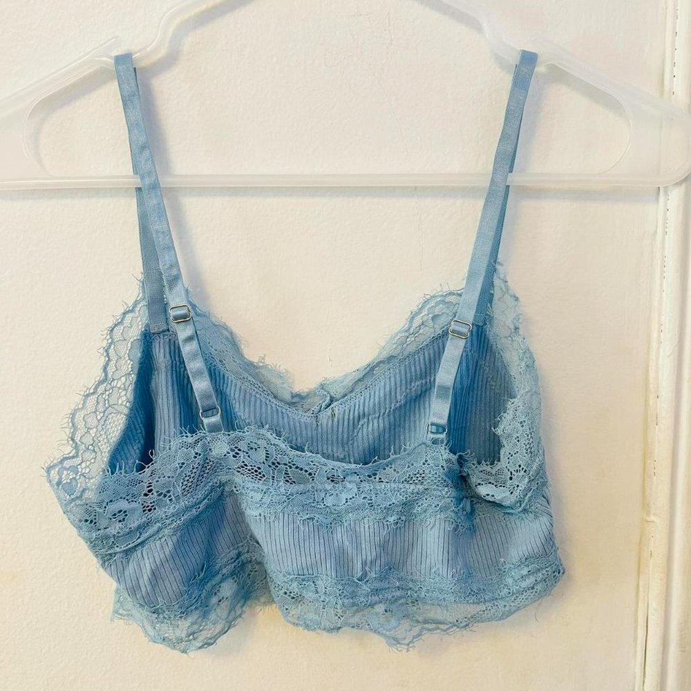 Dolls Kill Women's Blue Crop-top - Picture 3 of 4